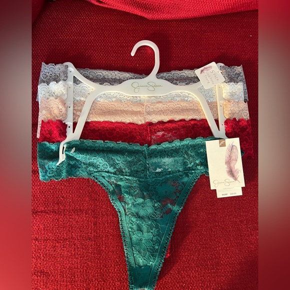 Jessica Simpson Lace 5 pack Thong - Picture 1 of 4